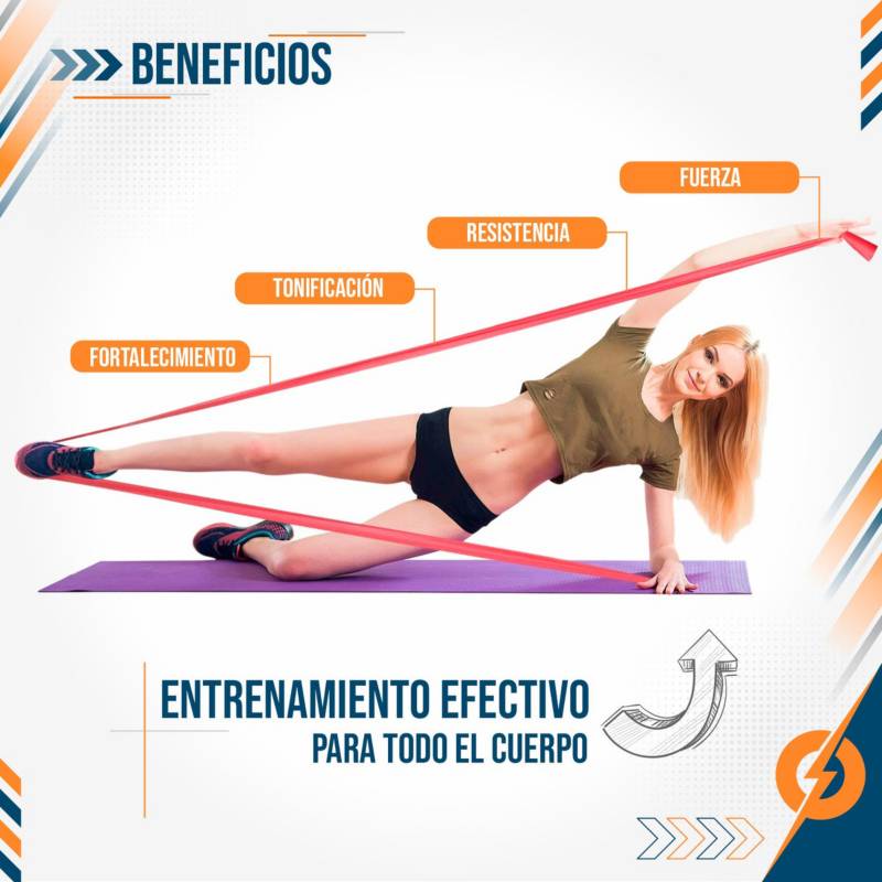 Set X3 Bandas Elasticas De Fitness Entrenamiento Pilates
