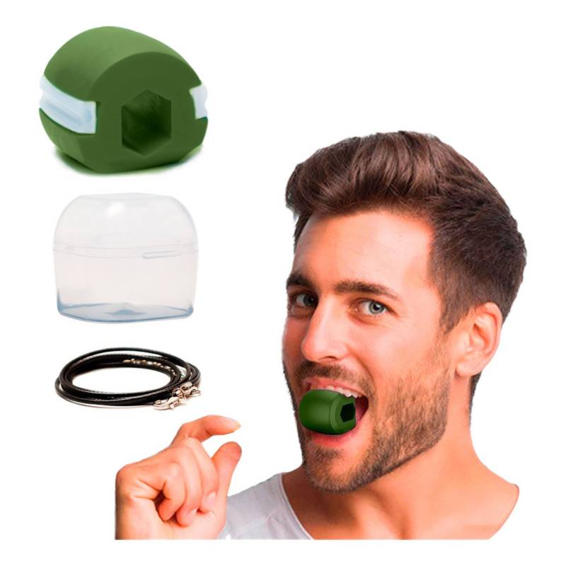 Ejercitador de mandíbula de 3 piezas para hombres y mujeres, conjunto de  ejercitador de pelota de entrenamiento de fuerza de mandíbula, herramientas  de belleza Facial Rojo Verde