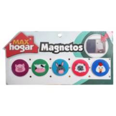 MAX HOGAR - Imanes Magnéticos Decorativos X5 Para Nevera Max Hogar - animales