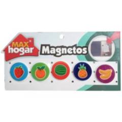 MAX HOGAR - Imanes Magnéticos Decorativos X5 Para Nevera Max Hogar - frutas