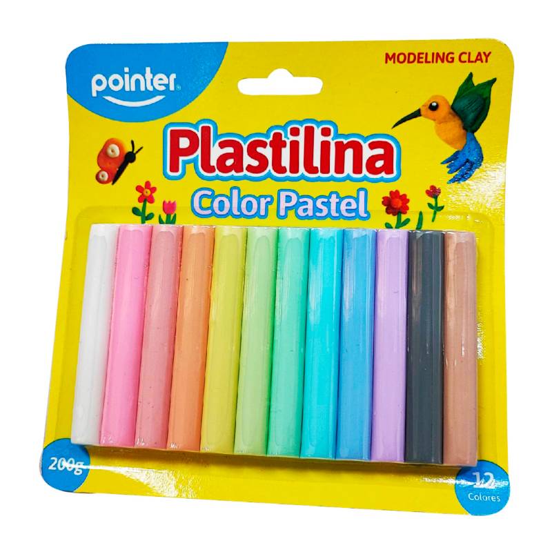 Plastilina Pointer Pastel Modeling Clay X 12 Colores POINTER