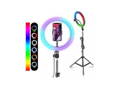 Aro Luz Led Para Fotografia Y Video 33 Cm Con Tripode 2.20 M