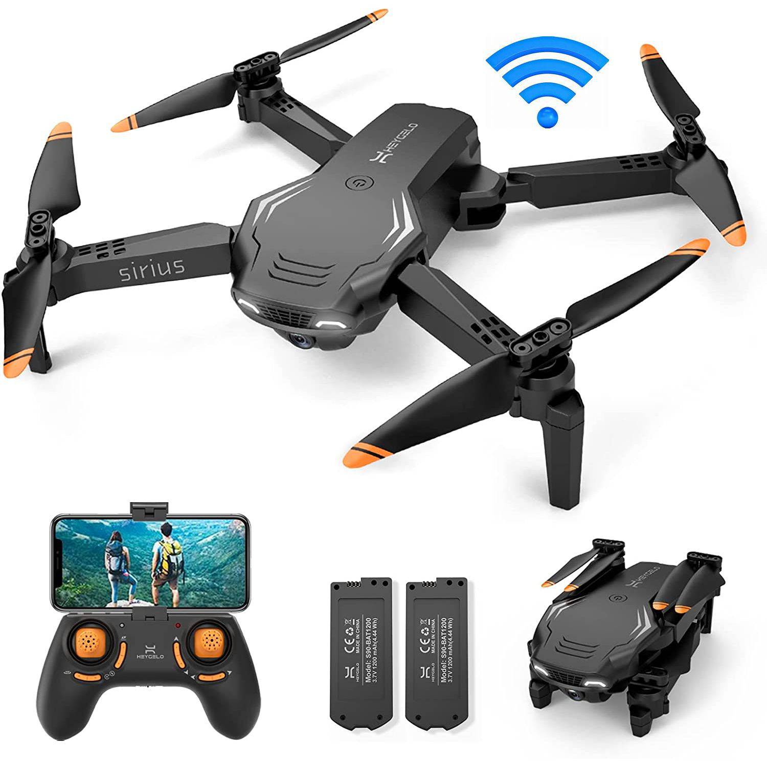  Dron con cámara para adultos, 1080P FPV Drones para