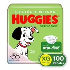 HUGGIES - Pañales Huggies Active Sec Etapa 4XG 100U
