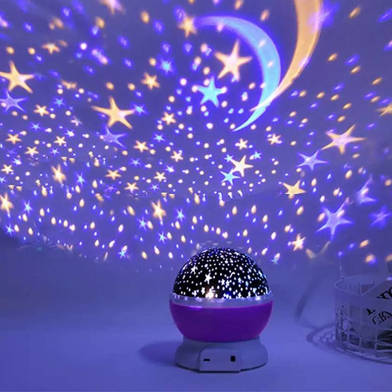 Luces De Proyector Estrellas Lampara LED Mesa Noche Para