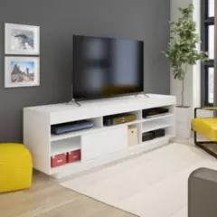 BERTOLINI - Mueble de TV Moderno de 180 cm  Amplios Compartimientos Para Guardar