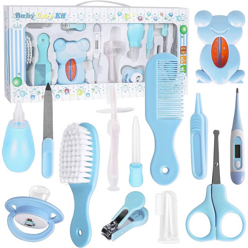 Kit de aseo para bebé, 13 piezas Kit Portátil - AZUL GENERICO