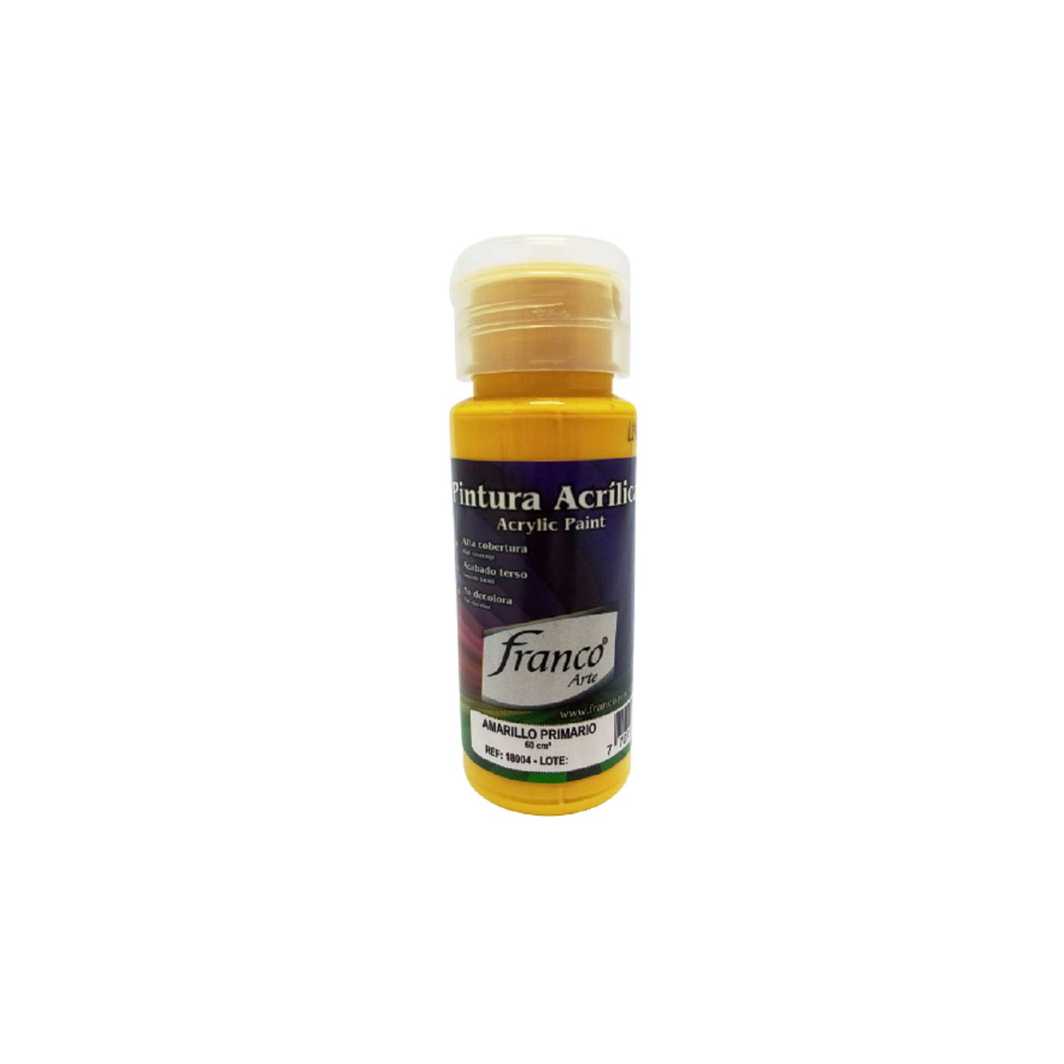 Frasco 60Ml Pintura Tela Amarillo Medio 71 Sin Planchar - Artel