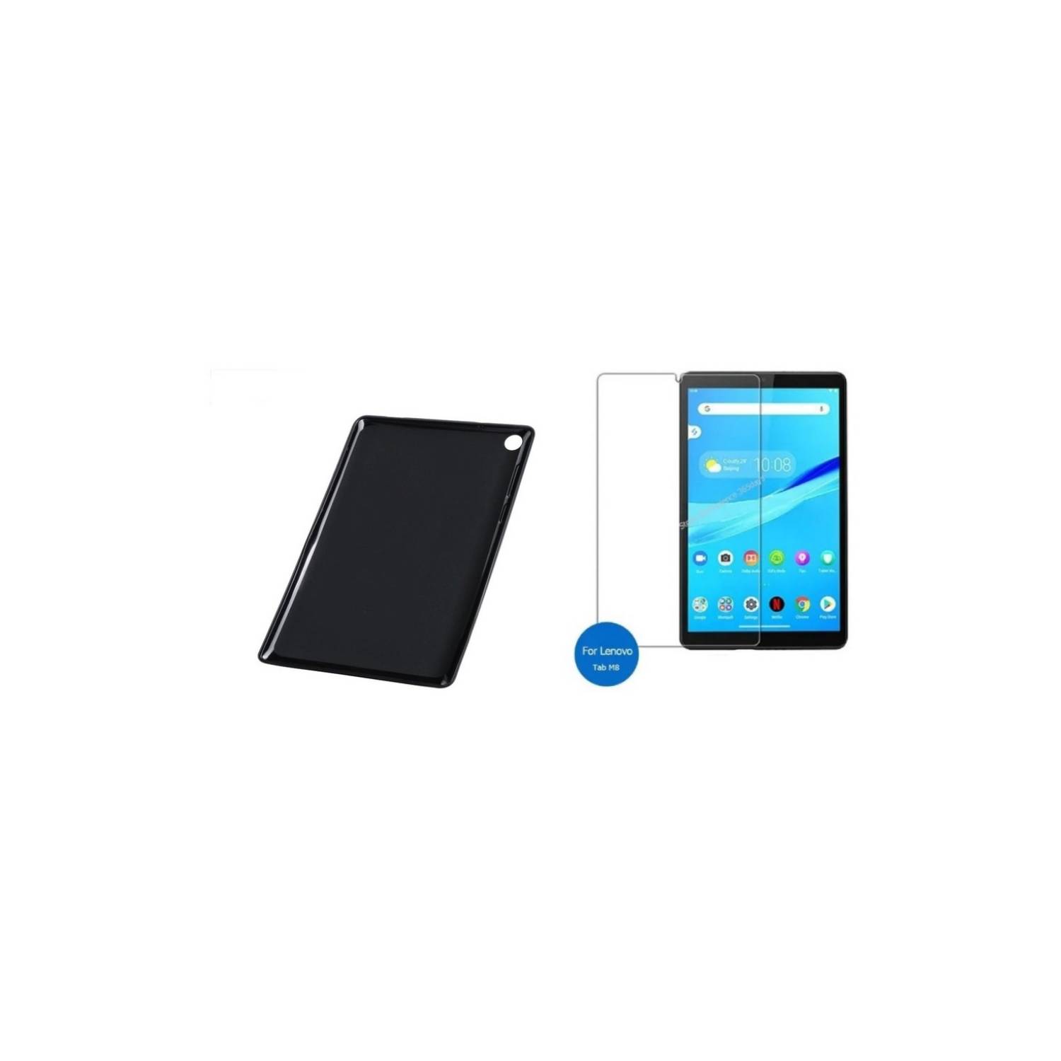 Vidrio + Estuche Tpu Genéricos Para Lenovo Tab M8 Tb8505f 8