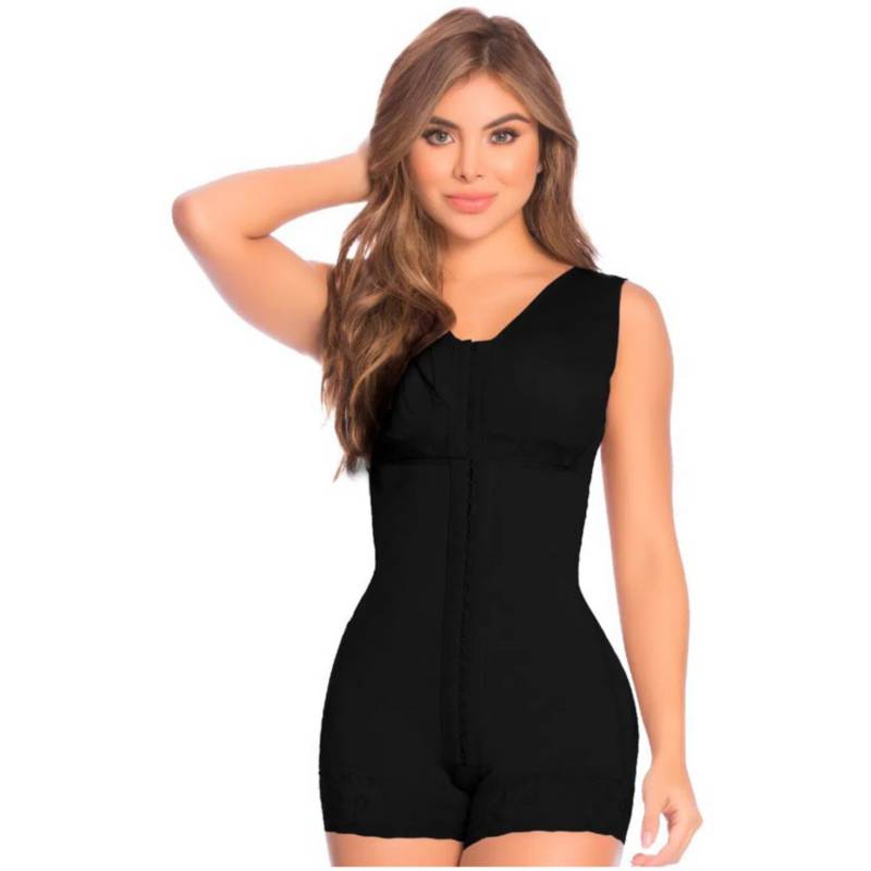 Faja cachetera con brasier ref. 12086 negra FAJATE