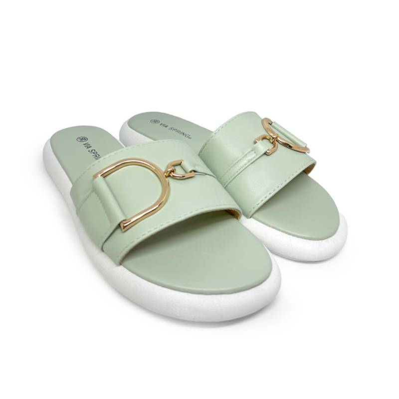 SANDALIAS MUJER MARCA VIA SPRING BEIGE