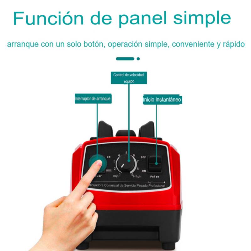 Licuadora Profesional industrial de alta velocidad 1250V 2 litros