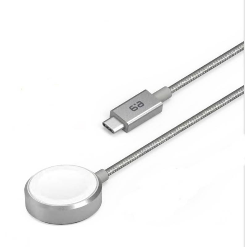 Cargador Magnetico para Iwatch con cable USB C Trenzado Aluminio PUREGEAR