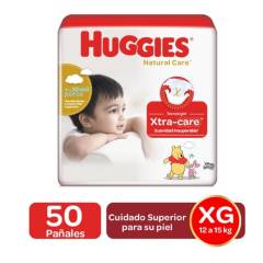HUGGIES - Pañales Huggies Natural Care Etapa 4XG 50U