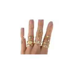 GENERICO - Set de anillos vintage moda