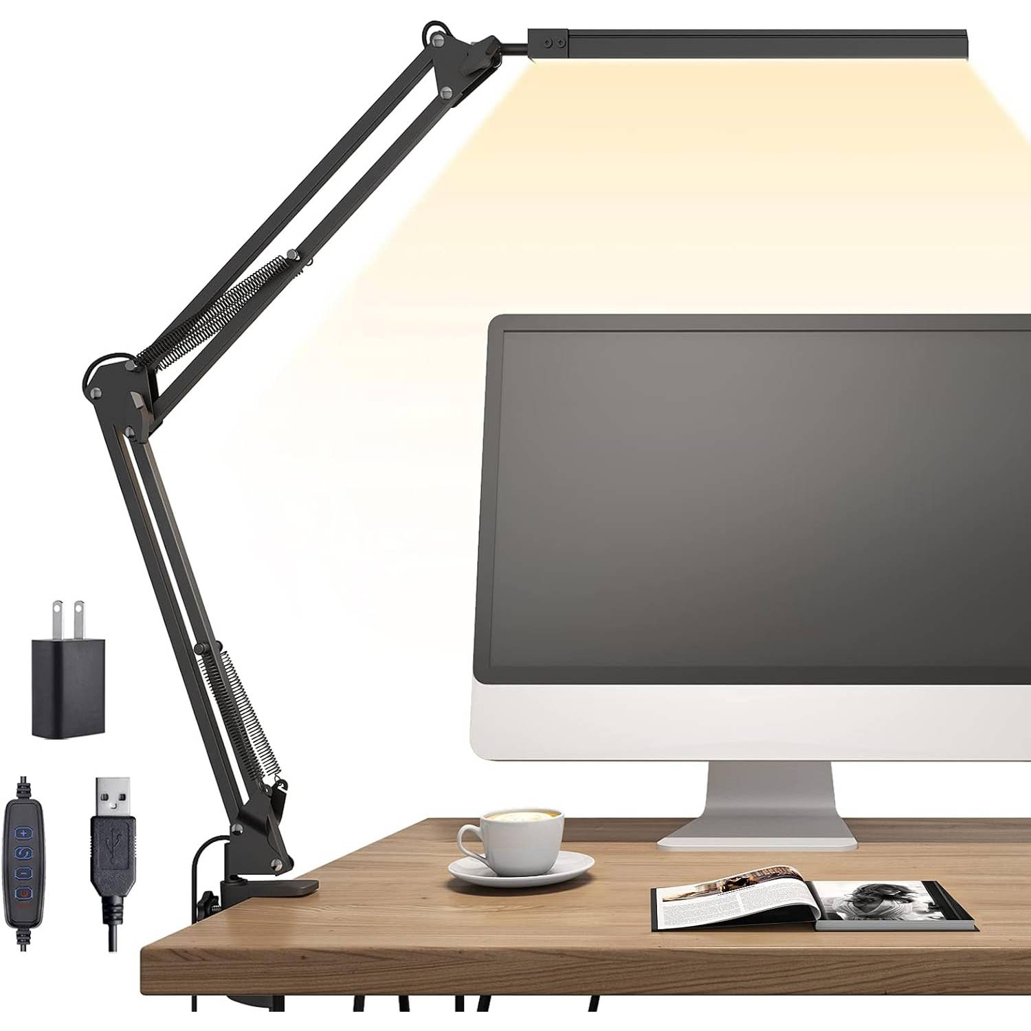 Lampara led flexible recargable touch escritorio mesa. GENERICO