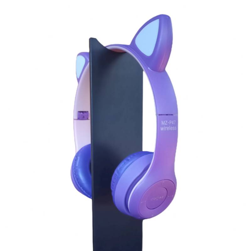 Auricular Bluetooth P47m Negro Oreja de Gato
