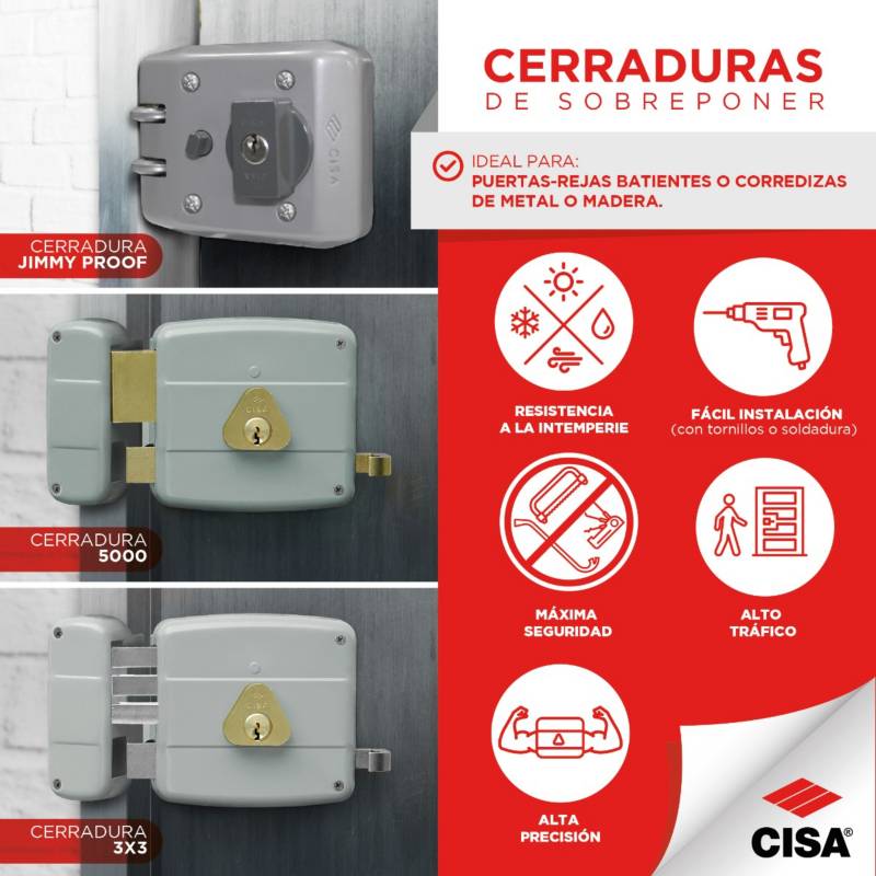 Cerradura Y Cerrojo para Puerta Garaje Alta Resist PRIME LINE PRODUCTS