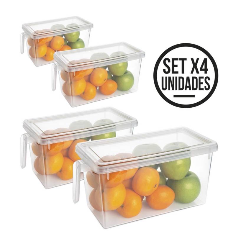 ORGANIZADOR DE NEVERA MULTIUSOS KIT X 3