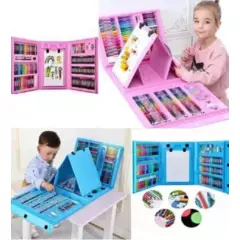 GENERICO - Kit Colores Set Creativo Infantil Arte Y Dibujo 208 Piezas.