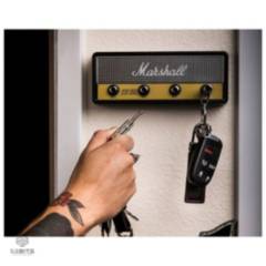 GENERICO - Porta Llaves Marshall Amplificador Para Pared + 4 Llaveros De Plug