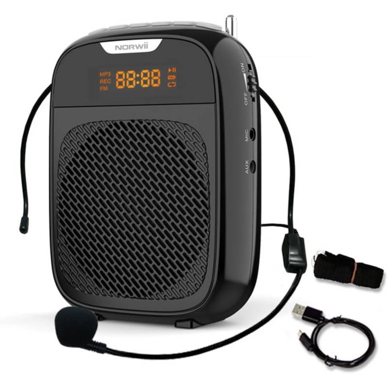 Megáfono Amplificador de Voz Parlante Bluetooth con Micrófono Diadema  GENERICO
