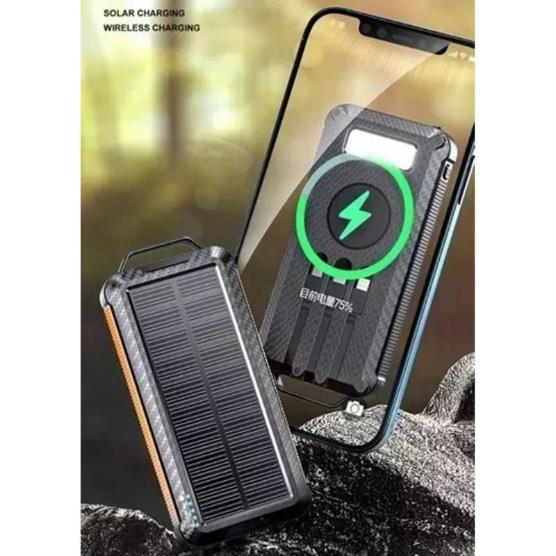 GENERICO Cargador Solar Portátil Powerbank Cargador Celular Portatil