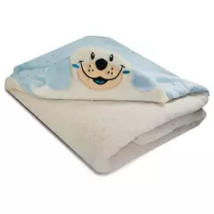 BEBESITOS - Cobija cobertor bebe niño glotoncitos - azul