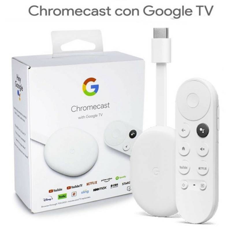 Google Chromecast With Google Tv Control De Voz 4k 8gb Sky Con 2gb Ram —  AMV Store