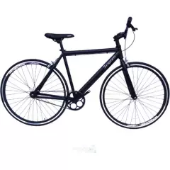 SFORZO - Bicicleta urbana fixed rin 700 manubrio recto - negra