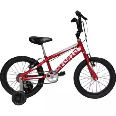 SFORZO - Bicicleta Infantil Rin 16 Con Auxiliares Rojo