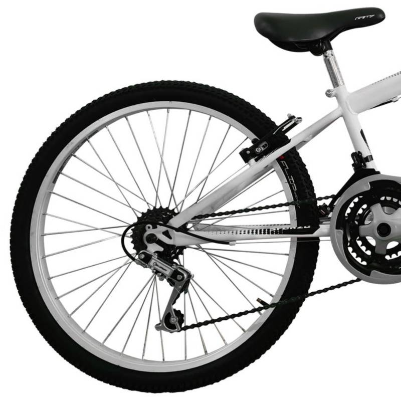 Bicicleta Niño Rin 24 En Aluminio 18 Cambios Blanco SFORZO