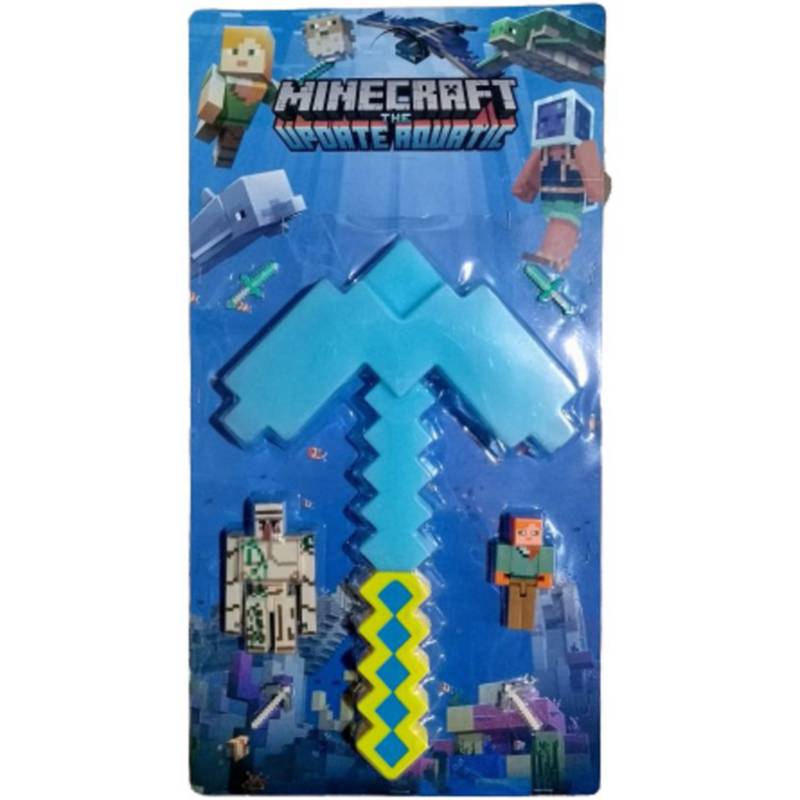 Juguete Espada Minecraft Niños Led Sonido Estrella GENERICO