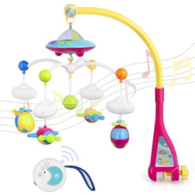 Movil Musical Cuna Bebe Con Proyector Y Control Remoto HUANGER