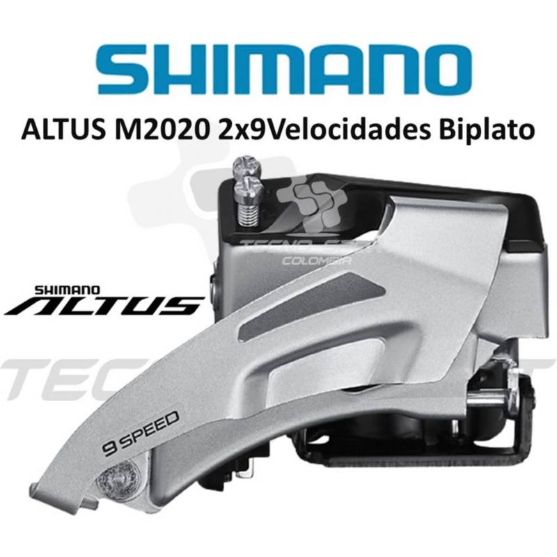 Biplato descarrilador shimano mt101 36 22 9v altus combo SHIMANO