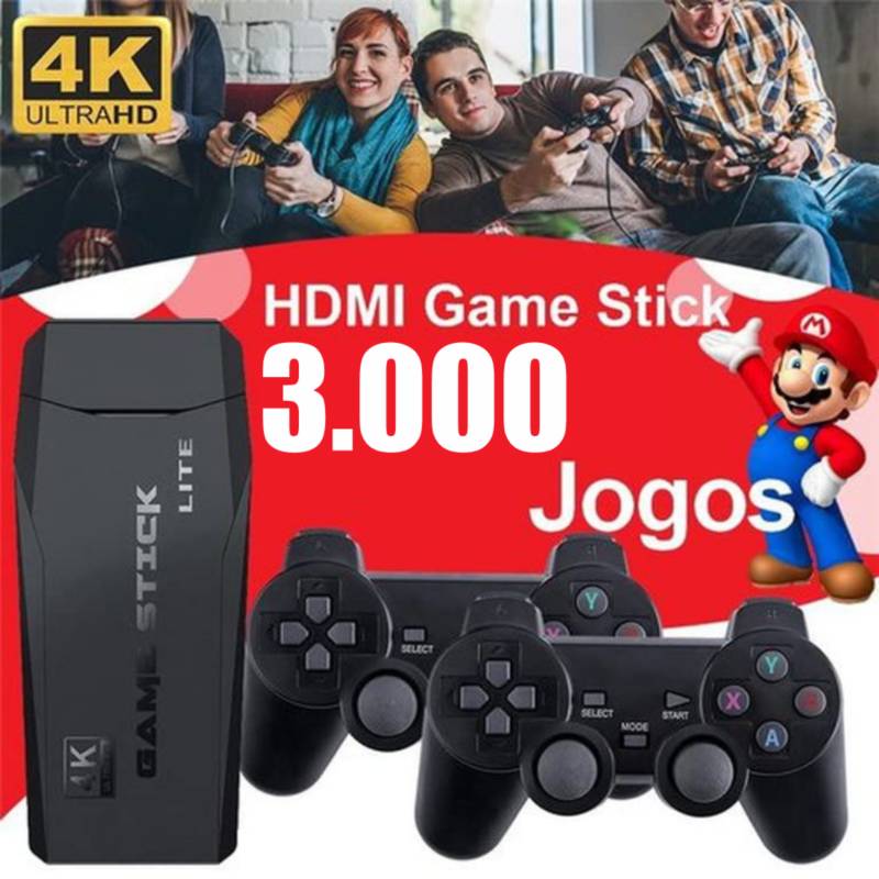 Consola De Juegos Retro Inalambrica 4k HDMI Game Stick 24G GENERICO