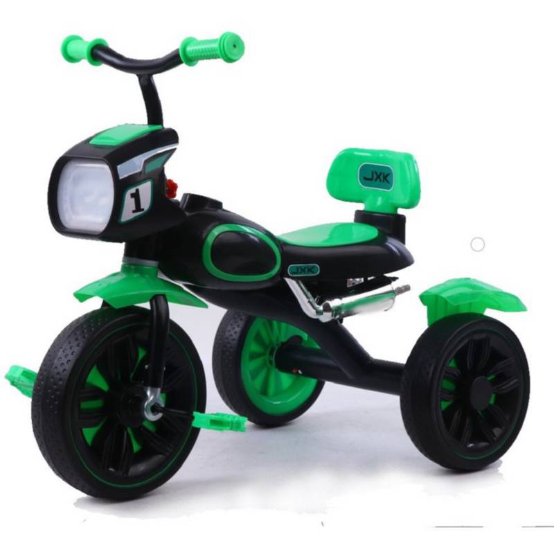 Triciclo Bebe Infantil Musical Paseador Oferta Moto Verde GENERICO