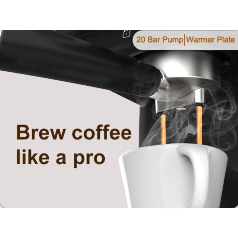 ICUIRE Espresso Coffee Machine - 20 Bar Pump Espresso and