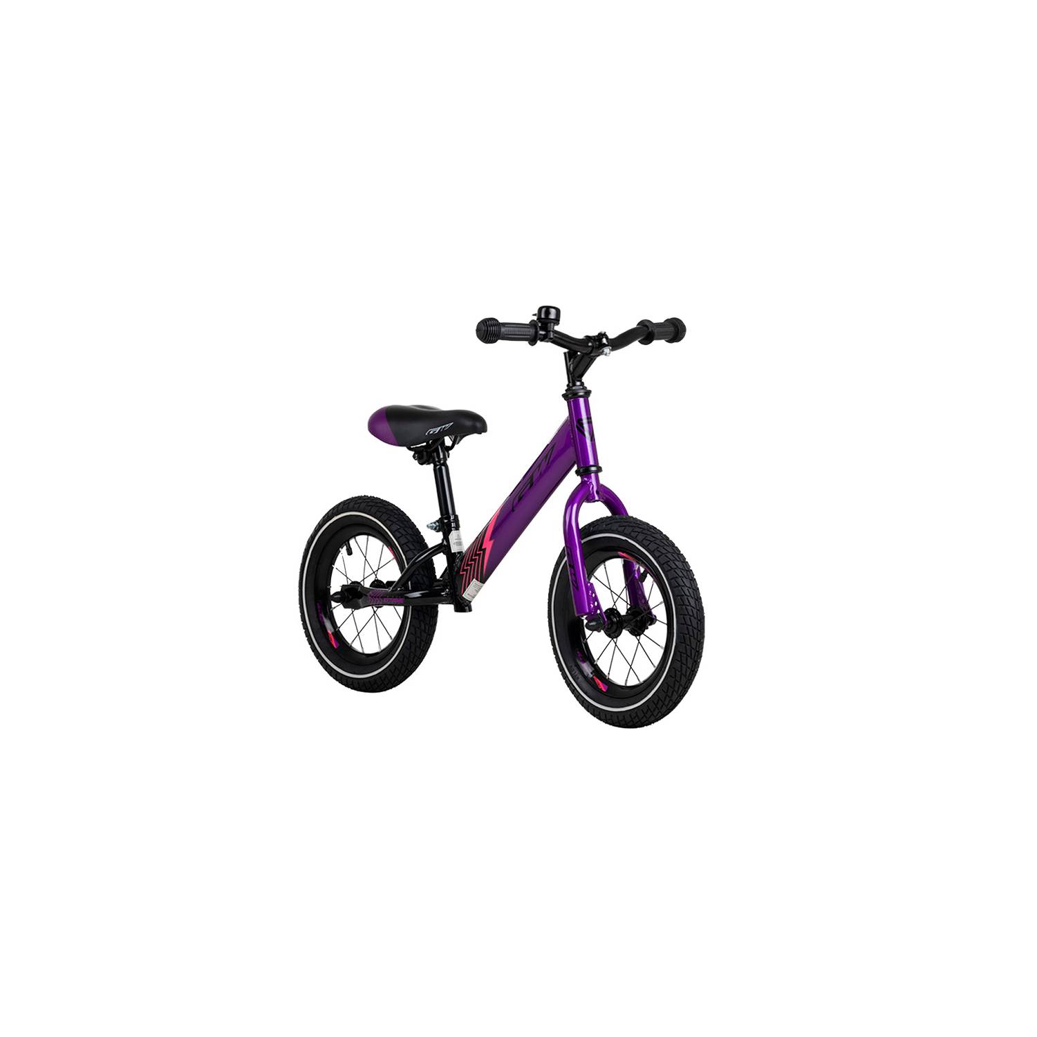 Bicicleta sin pedales para niños de aluminio rosa
