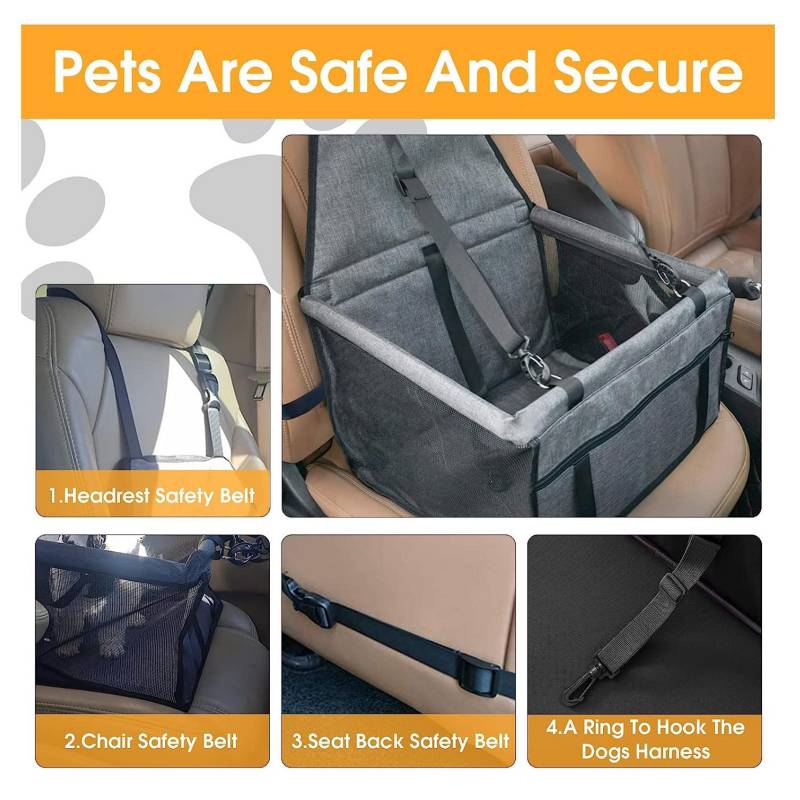 Asiento De Coche Para Perro Duradero Asiento De Refuerzo