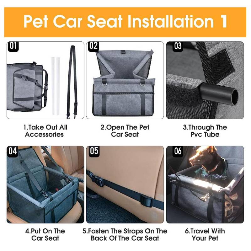 Asiento De Coche Para Perro Duradero Asiento De Refuerzo