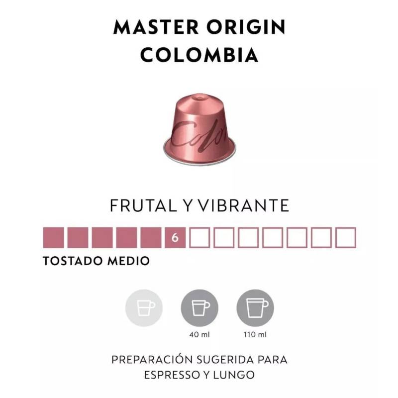 NESPRESSO Cápsulas de Café Pack Master Origin - 50 unidades