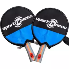 SPORTFITNESS - Raquetas ping pong sport fitness con estuche