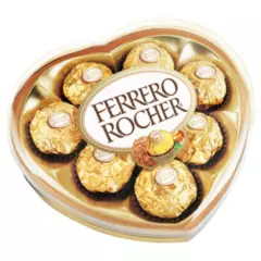 FERRERO ROCHER - Chocolates ferrero rocher estuche regalo corazon x 8 bombones
