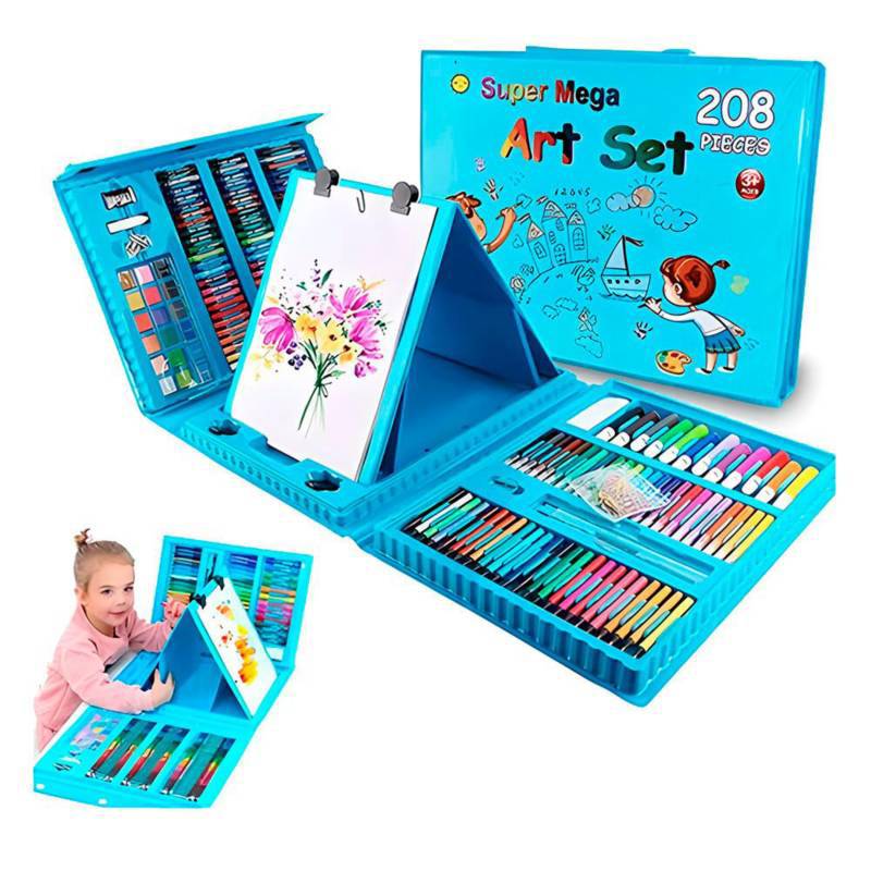 Set De Arte Para Niños 68 Piezas + Estuche Colores Crayones – Tecnoventas