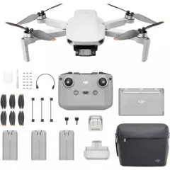 DJI - Mini drone dji mini 2 fly more combo camara video 4k - gris