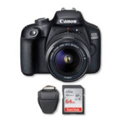 CANON - Canon 4000D con lente 18-55mm  Memoria 64Gb de 100Mbs  Bolso