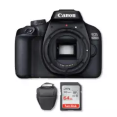 CANON - Canon 4000D Sólo Cuerpo  Memoria 64Gb de 100Mbs  Bolso