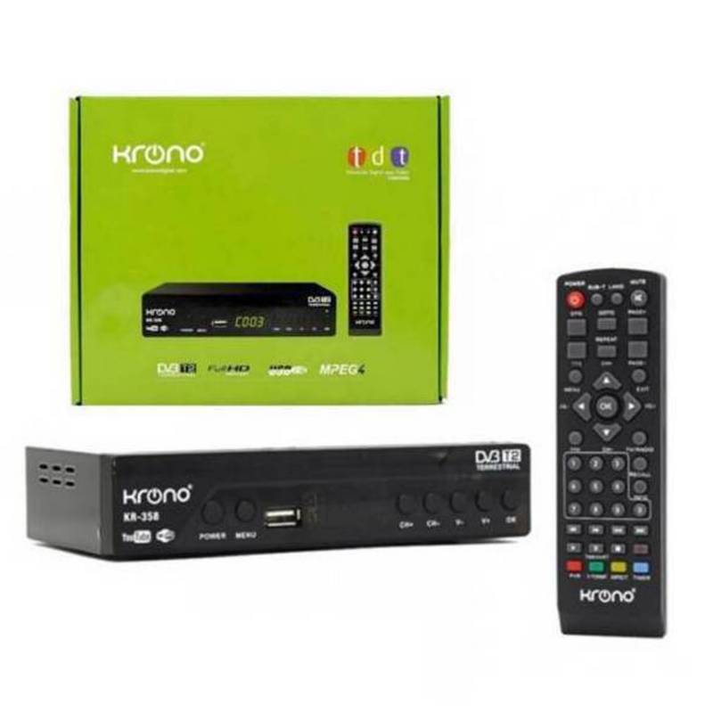 Decodificador TDT HDTV DVB Full HD Control KRONO