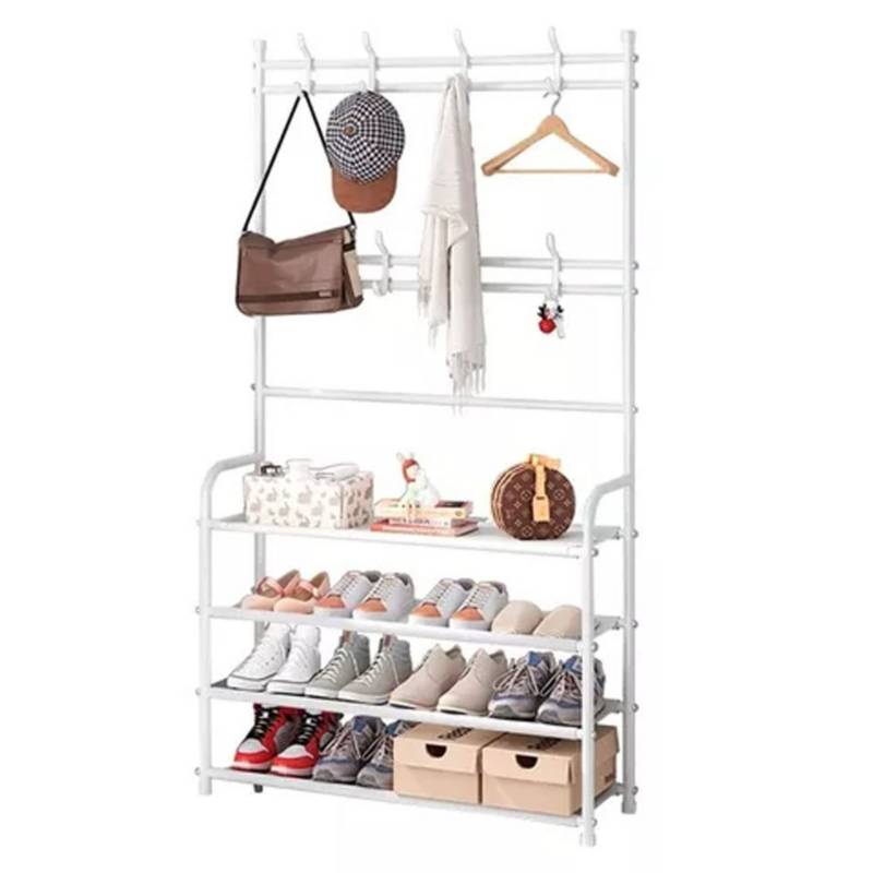 Zapatero plegable de 9 niveles para armario, 36 pares de estantes de  plástico para zapatos, caja de almacenamiento plegable para zapatos, cajas  de